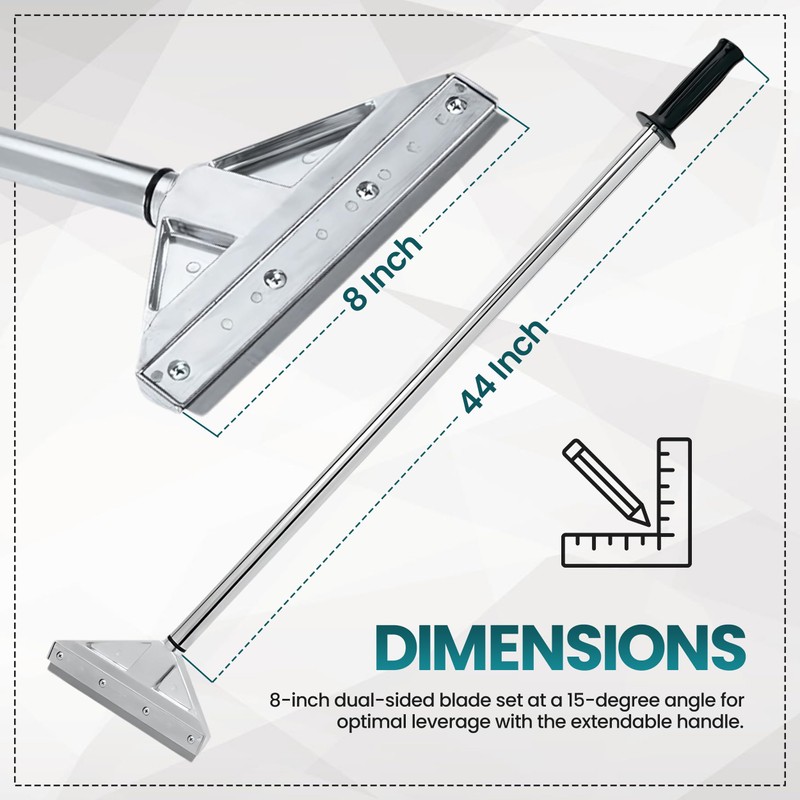 Razor Blade Scraper Tool with 8 Inch Aluminum Blade -