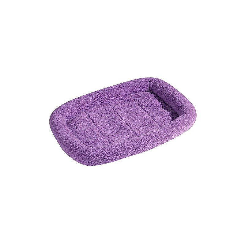 Slumber Pet Sherpa Crate Pet Bed with Bumper-Style Cushioning for