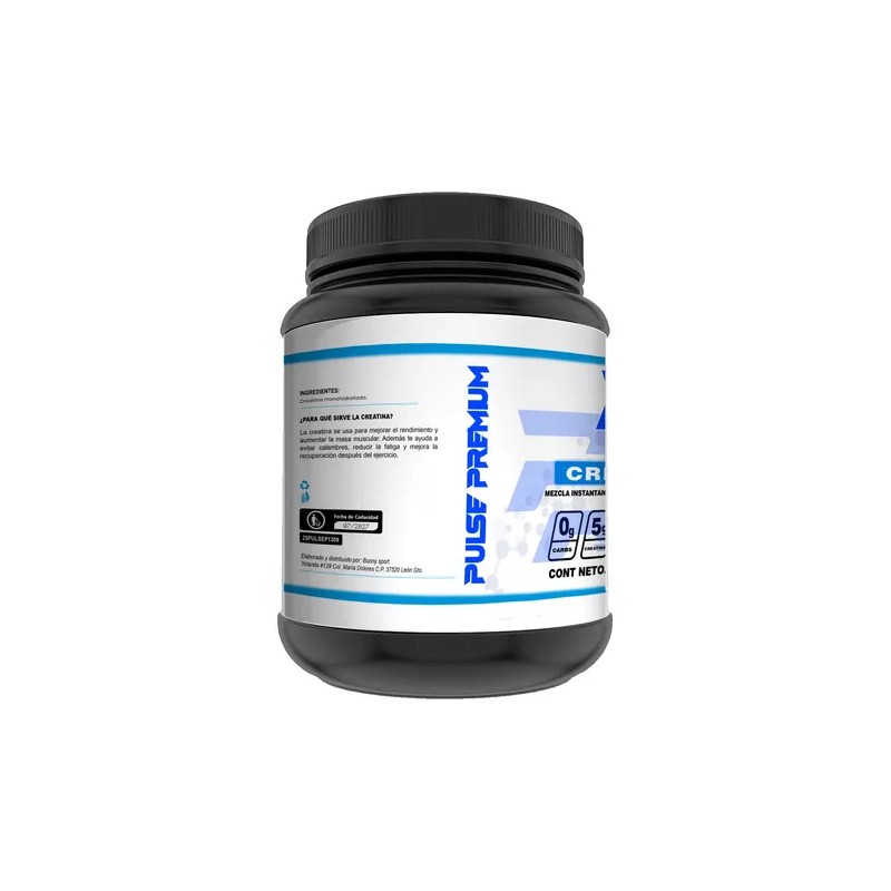 Creatina Monohidrata 1 Kg Pulse 200 Servicios Varios Sabores