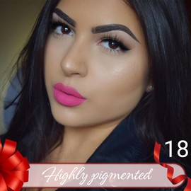 JUAAZIN Sakura Pink Crayon Matte Lipstick Lip Liner Pencil, Moisture Smooth Lipstick Pencil,With pencil sharpener Sharpenable Lip Pencil, Ultimate Lip Crayon for Women Smudgeproof Waterproof 18#