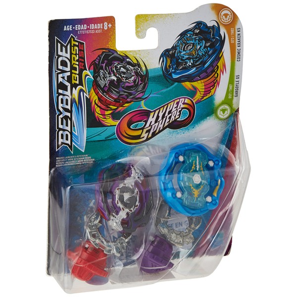 Beyblade Burst Rise Hypersphere Dual Pack Cosmic Kraken K5 and