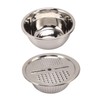 3pcs Stainless Steel Drain Basket Vegetable Cutter 3 in 1