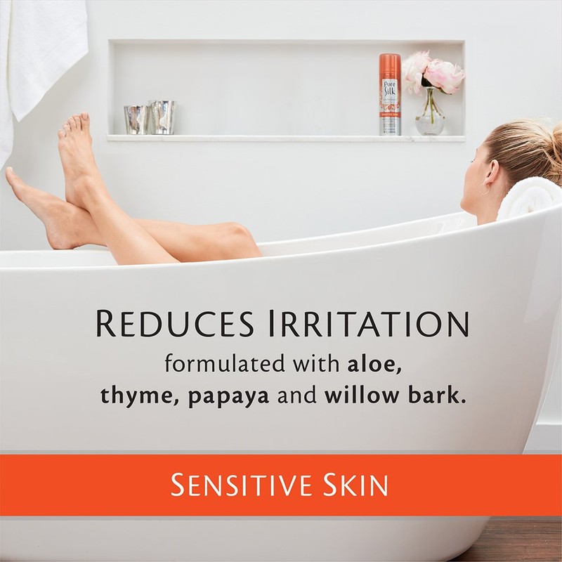 Pure Silk Sensitive Skin Spa Therapy Shave Cream for Women,