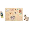 small foot Wooden Farm and Country Life Puzzle, Easy Grip