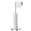 FORIOUS Toilet Paper Holder Stand, Modern Freestanding Tissue Roll Holder