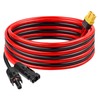 MOOKEERF Solar to XT60 Charge Extension Cable 15FT 12AWG XT60