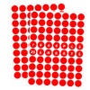 Ouzoustate 1400 PCS Red Circle Dot Stickers 3/4" Round Color