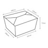 DeinPack 25 x Take Away Box 1200 ml I Organic