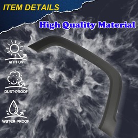 G-PLUS Fender Flare Compatible With 2015-2021 Jeep Renegade,Fender Trim Molding Moulding Black Wheel Cover Protector (Front Left)