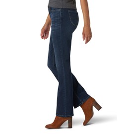 Lee Women's Regular Fit Bootcut Jean, Compass, 14 Petite