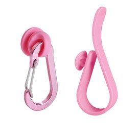 MOTOFITOOL Hook Set Charms for Bogg Bags and Simply Southern Tote - Hook Holder with Key Chain Clip for Large & Small Beach Totes - Stylish Accessories(Pink)