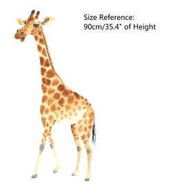 Large Giraffe Wall Decals Peel and Stick, Watercolor Giraffe Wall Sticker for Nursery Baby Room Decor