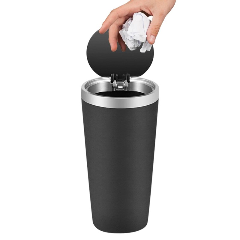 Trash Can for Car - 800ml Cup Holder Trash Bin