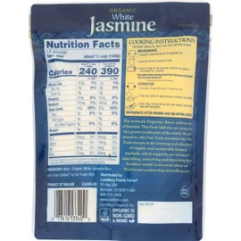 Lundberg Family Farms Organic White Jasmine Rice, Thai Hom Mali, 8 oz