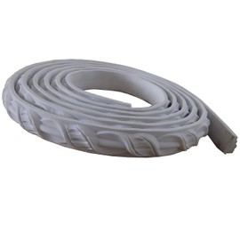 Zhangbl PVC Flexible Moulding Wall Molding Trim Strip Home Decor 7/8 inch (2.2cm) x 115"(293cm) x 1.1cm (Thickness) Furniture Cabinets Windows Wardrobe Wall