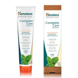 Himalaya Complete Care toothpaste - Simply Mint 5.29 oz/150 gm (1 Pack) Natural, Flouride-Free & SLS Free