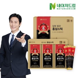 Nature Dream Agarwood Red Ginseng Stick 15g x 30 packs 1 box / 네이처드림 침향품은 홍삼스틱 15g x 30포 1박스