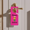 Please Disturb Door Hanger Sign -Shejdgart Pink Upside Down Pineapple