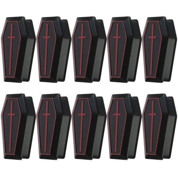 TOPPERFUN 10-Piece Mini Coffin Box, Miniature Coffin Box Model in