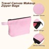 sourcing map Canvas Makeup Bags, 10pcs Travel Cosmetic Bags Bulk,