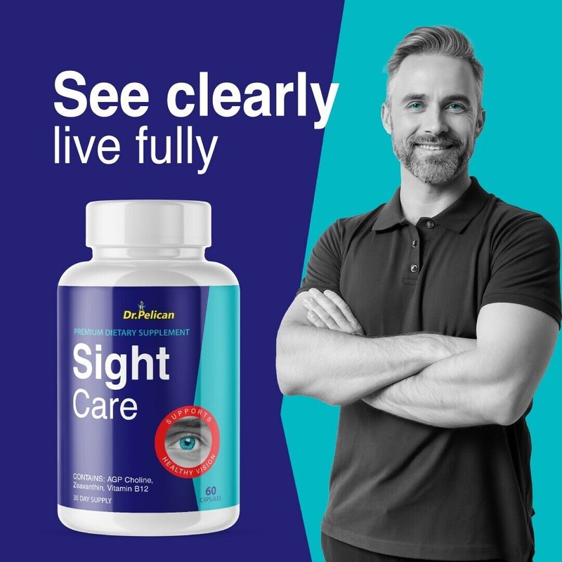 Pelican Vitamins Sight Care- Eye Support- 2 Bottles- 120 Capsules