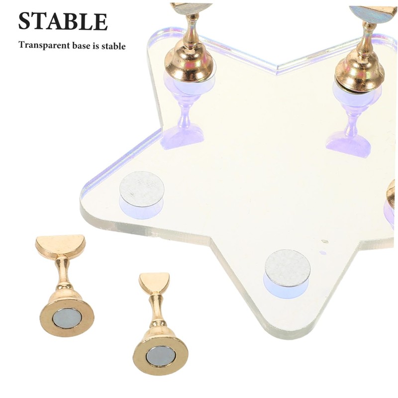 Healeved Acrylic Nail Practice Stand Sturdy Manicure Display for Fake
