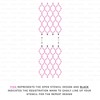 Ribbon Stencil - Repeating Stencil Pattern for Painting Walls -