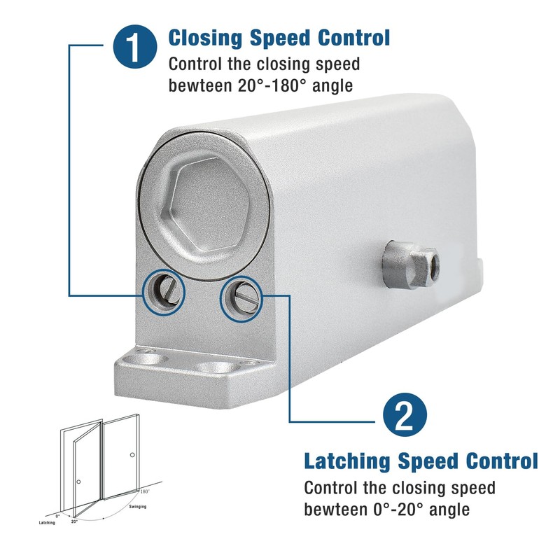Ougourim Door Closers Commercial Heavy Duty Automatic Door Closer Residential