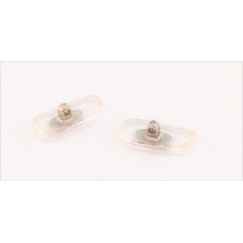 Sports Vision World Compatible Nose Pads Replacement for Certain R-Ban Frame Screws, silver