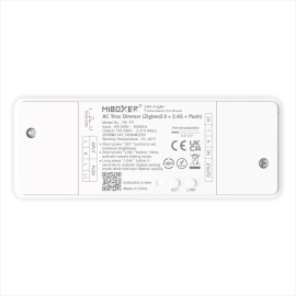 MIBOXER TRI-PZ - 500W AC Triac Dimmer (Zigbee 3.0 +2.4GHz + Push)