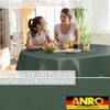 ANRO Oilcloth Tablecloth, Washable, Oilcloth, Garden Tablecloth, Outdoor, Indoor, Oval,