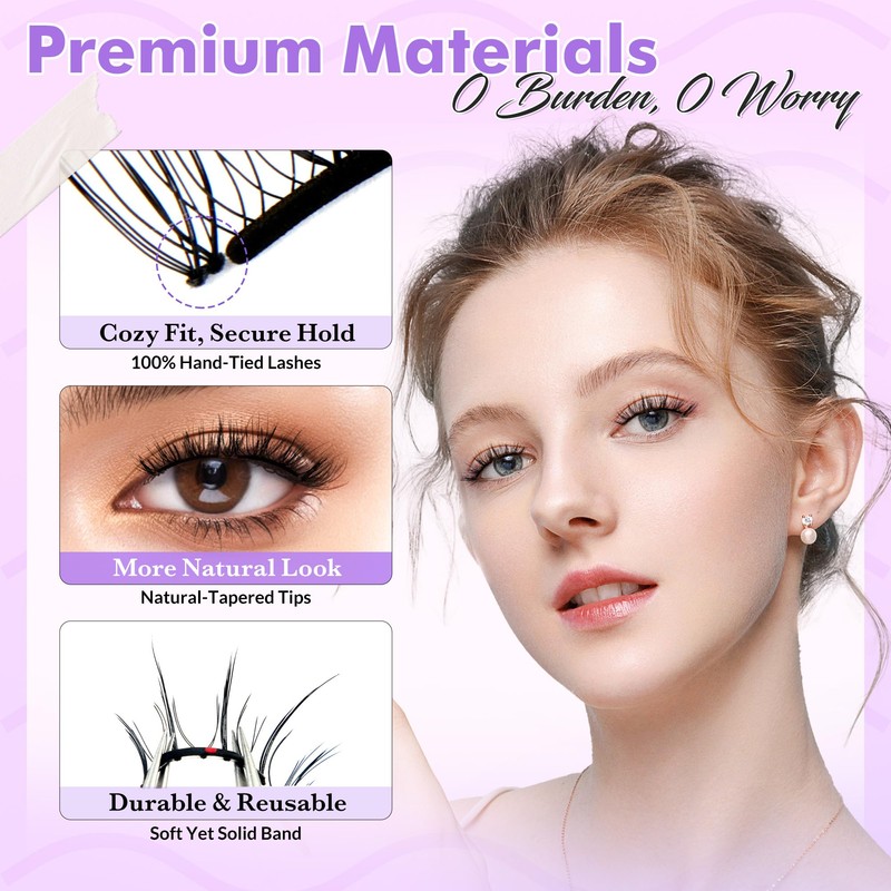 BEPHOLAN Bepholan Soft Magnetic Eyelashes, Reusable Magnetic Lashes with Applicator,