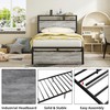 LIKIMIO Twin XL Bed Frames with Drawer, Storage Headboard with