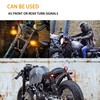 DREAMIZER 4pcs Motorcycle Indicator Light Front Rear Ball Shape Indicator