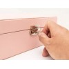 Exhivit Caja De Joyería, Organizador De Joyas Portátil Color Rosa