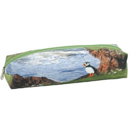 Cosmetic Case in a Shetland Puffin Design