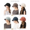 Loo&c Women's Large Size Hat, Cotton, Linen, Atre Casket, Wide