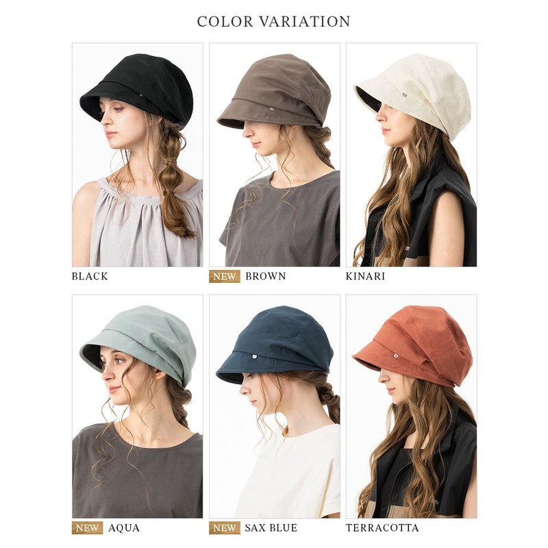 Loo&c Women's Large Size Hat, Cotton, Linen, Atre Casket, Wide