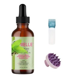 Rosemary Mint Blend Scalp & Hair Oil, 59 ml, Scalp Massage Brush & Root Comb Applicator