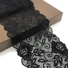 Vupouma 7 Inch Wide Stretch Lace Ribbon Elastic Lace Trim