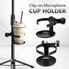 Mic Cup Holder Adjustable Microphone Mount , Drink Bottle Rack