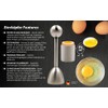 OpZack 1 x premium egg topper made of high-quality stainless