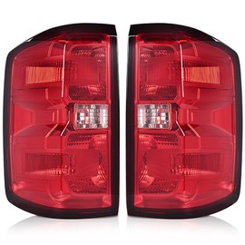 PIT66 Tail Lights，Fit Chevy Silverado 1500 2014-2018/Silverado 2500 HD 3500 HD 2015-2019/ GMC Sierra 3500 HD with Dually Wheels 2015-2019,Brake rear Lamp