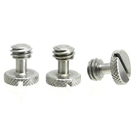 Steel Screws 3/8" Tripod Quick Release QR Plate Camera Flathead Slot Stainless SS Ideal for Manfrotto/Sachtler (3)