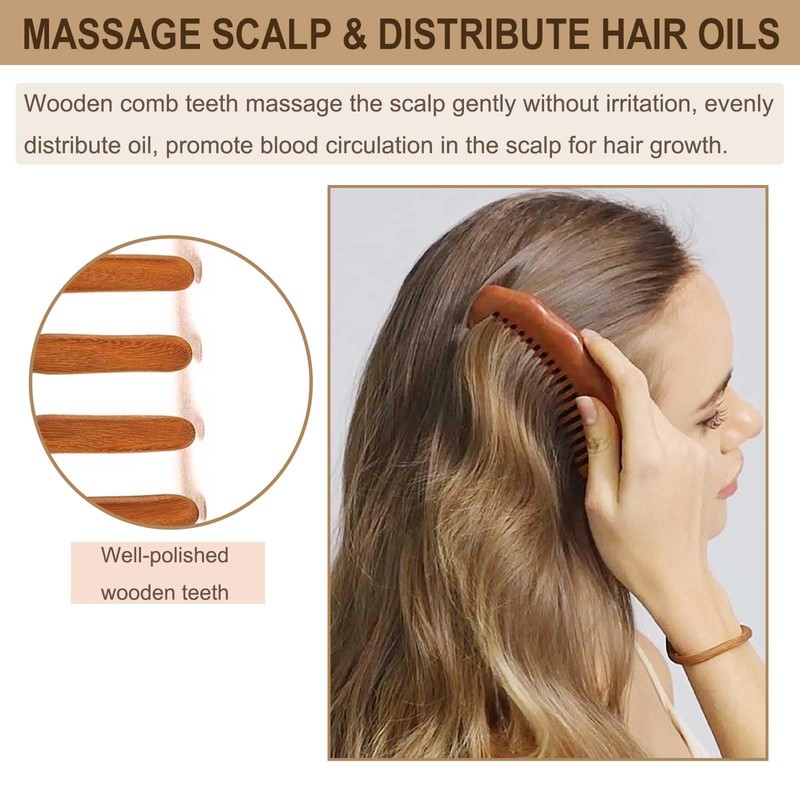 Labor Comb for Pain Relief, Birthing Comb, Wooden Comb for