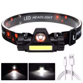 MagicTek USB Rechargeable Waterproof LED Headlamp Headlight Head Light Flashlight 2 Modes