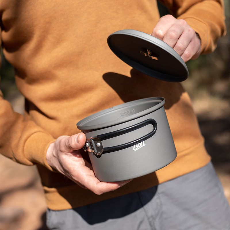 Esbit ESPT625HA0 Camping Outdoor Pot, Cooker, Aluminum Pot, 21.0 fl
