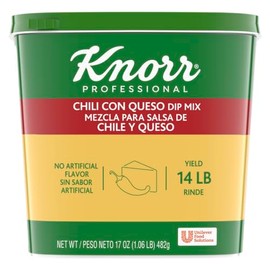 Knorr Professional Chili Con Queso Dip Mix Vegetarian, No Artificial Flavors or Added MSG, 0g Trans Fat, 1.06 lbs, Pack of 6