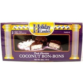 Holiday Candies, Coconut Bonbons, Kosher for Passover, 6 OZ