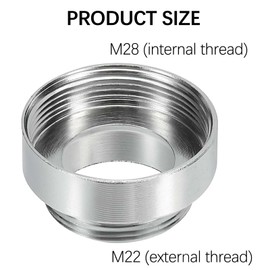 PHOGARY Male Tap Connector for Kitchen Sink Tap Shower Faucet Garden Adapter, Suitable for Diameter 28mm Faucet, M22 Male Thread Faucet Adapter